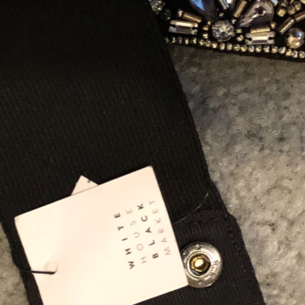 WHBM Embellished Black Belt xs NWT - Picture 4 of 5